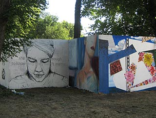 painted boards at sziget festival